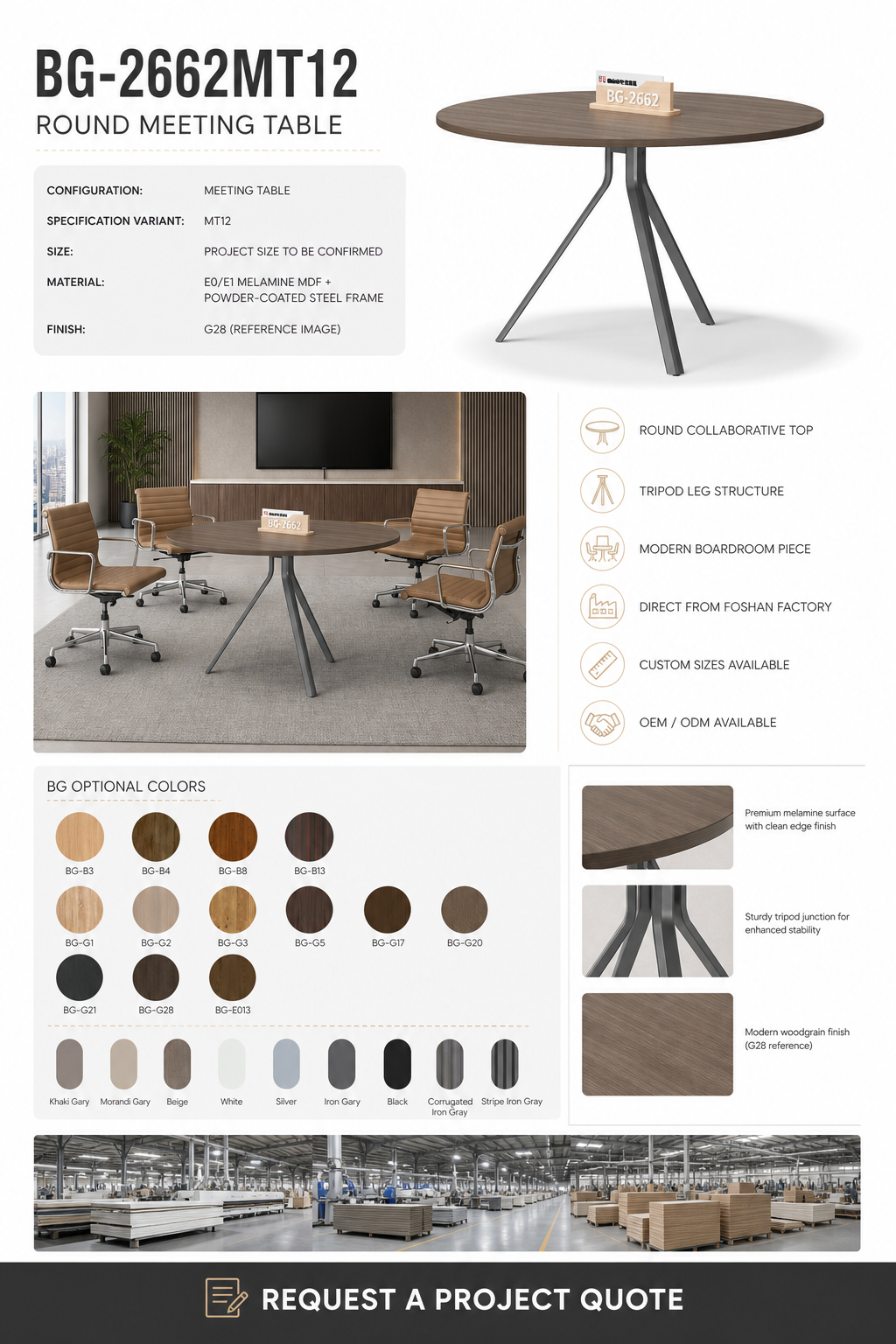Meeting Table — BG-2662MT12 — Foshan China office furniture manufacturer