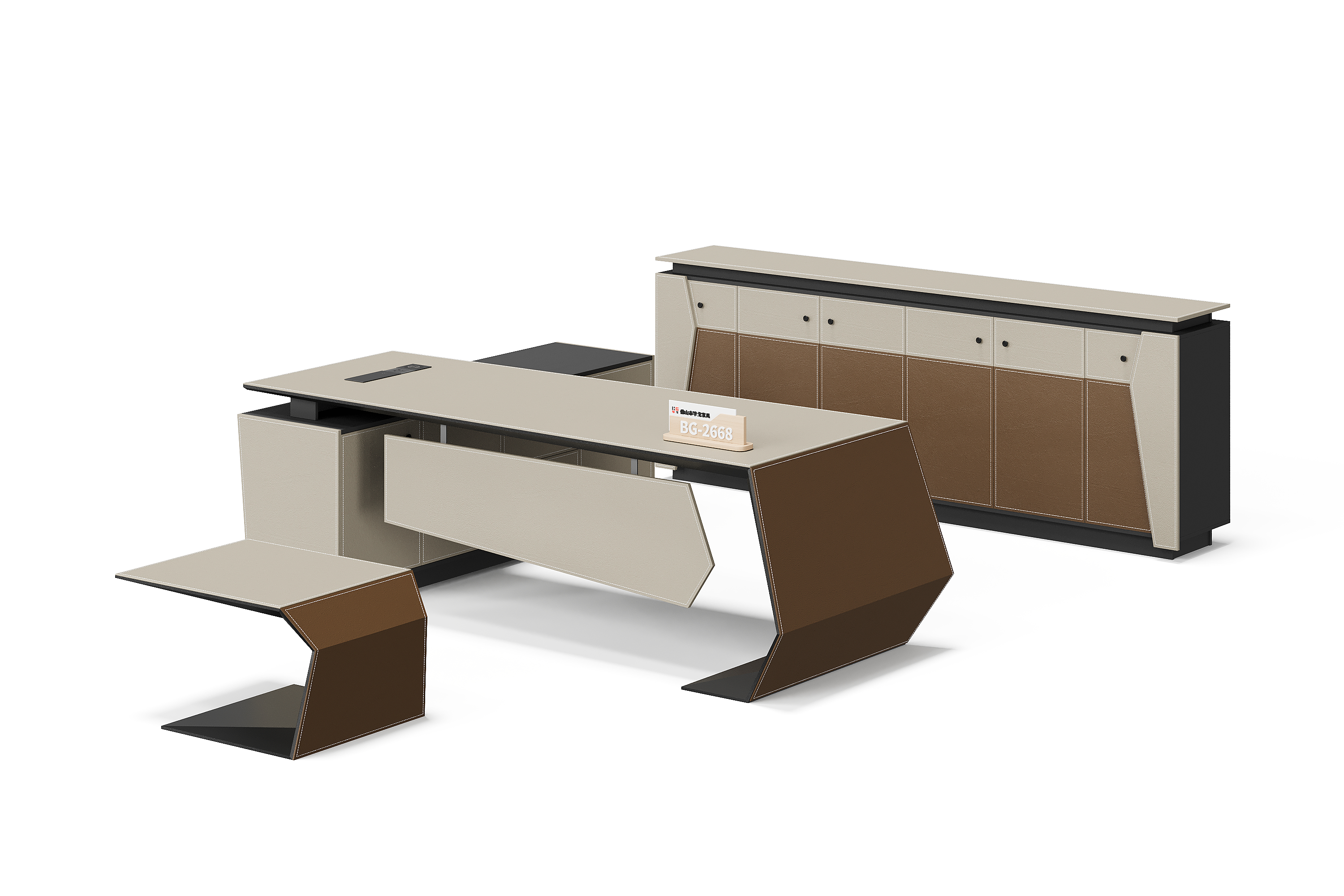 Meja Manajer L-Shape — BG-2668LA