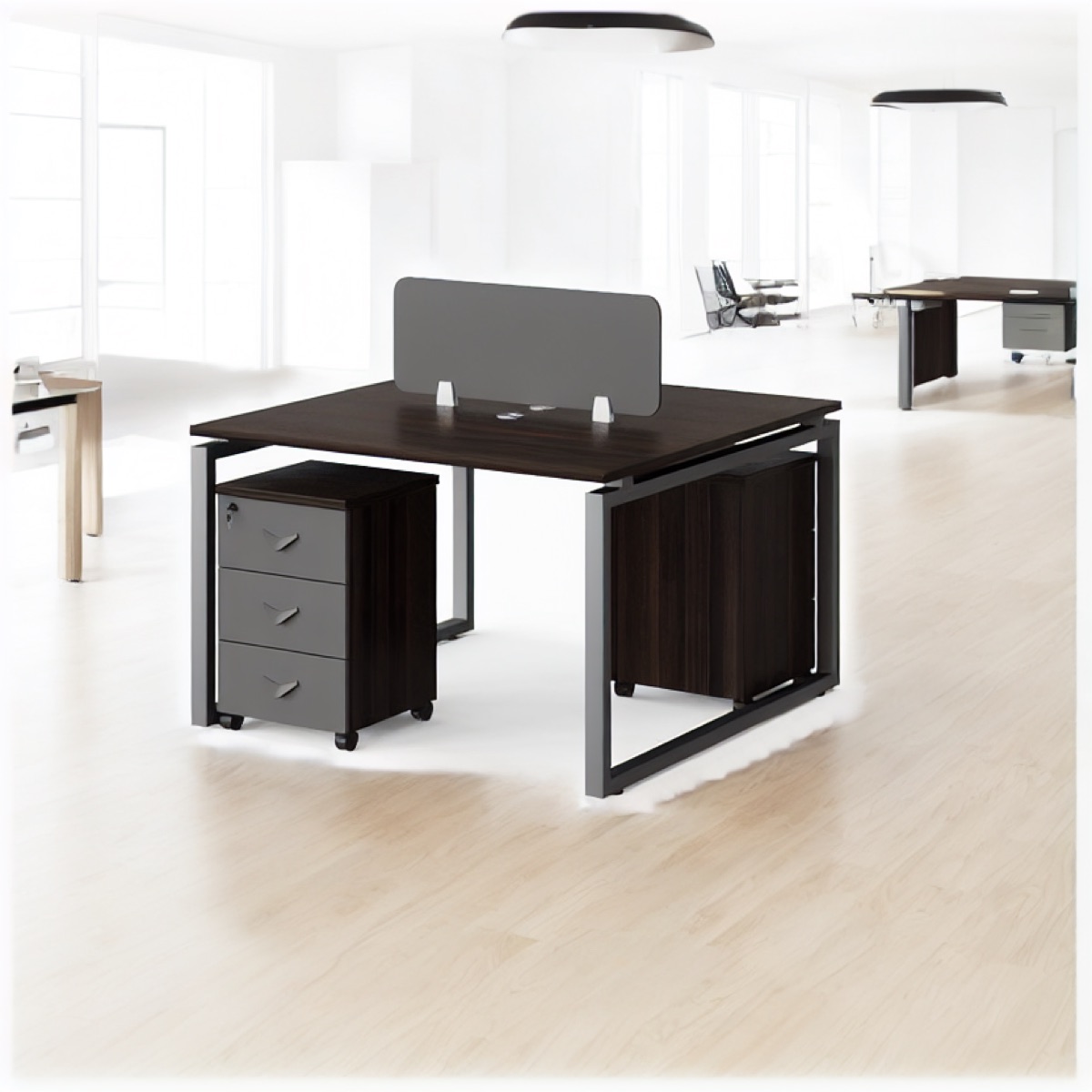 2400 mm Modular Office Workstation — office scene