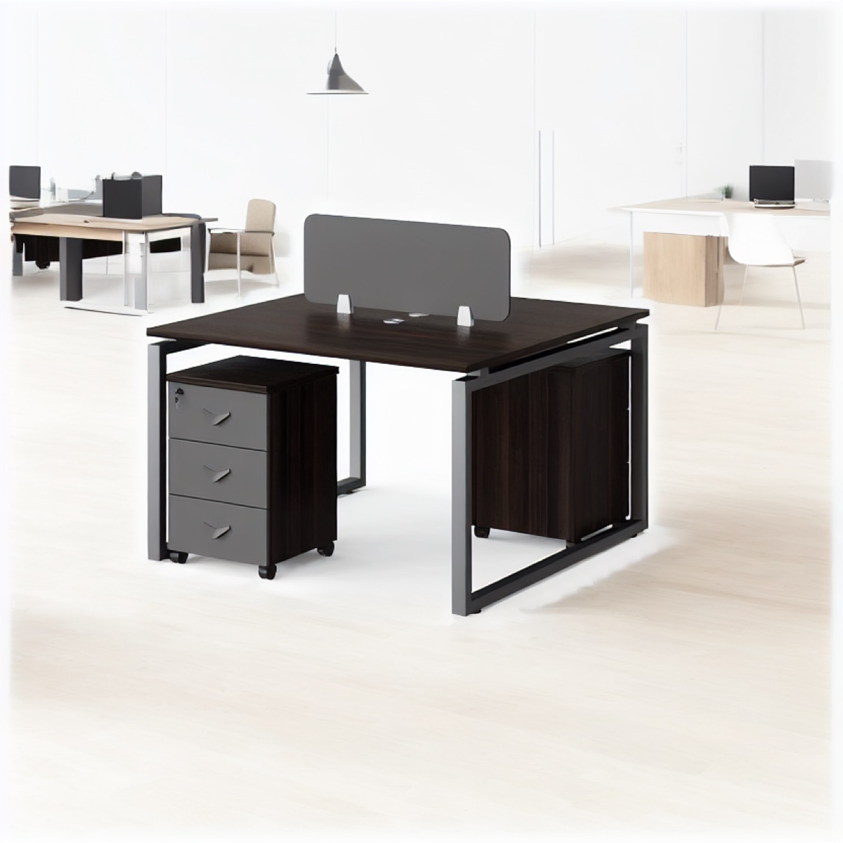 2400 mm Modular Office Workstation — office scene
