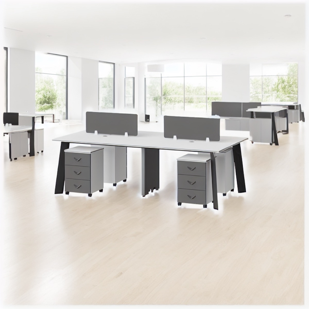 Workstation Kantor Modular — situasi kantor