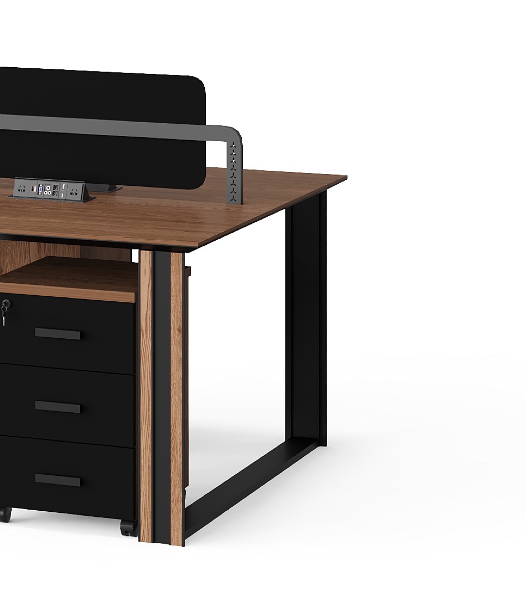 Meja Staf 1600 mm Panel Listrik Terintegrasi — detail fitur 2