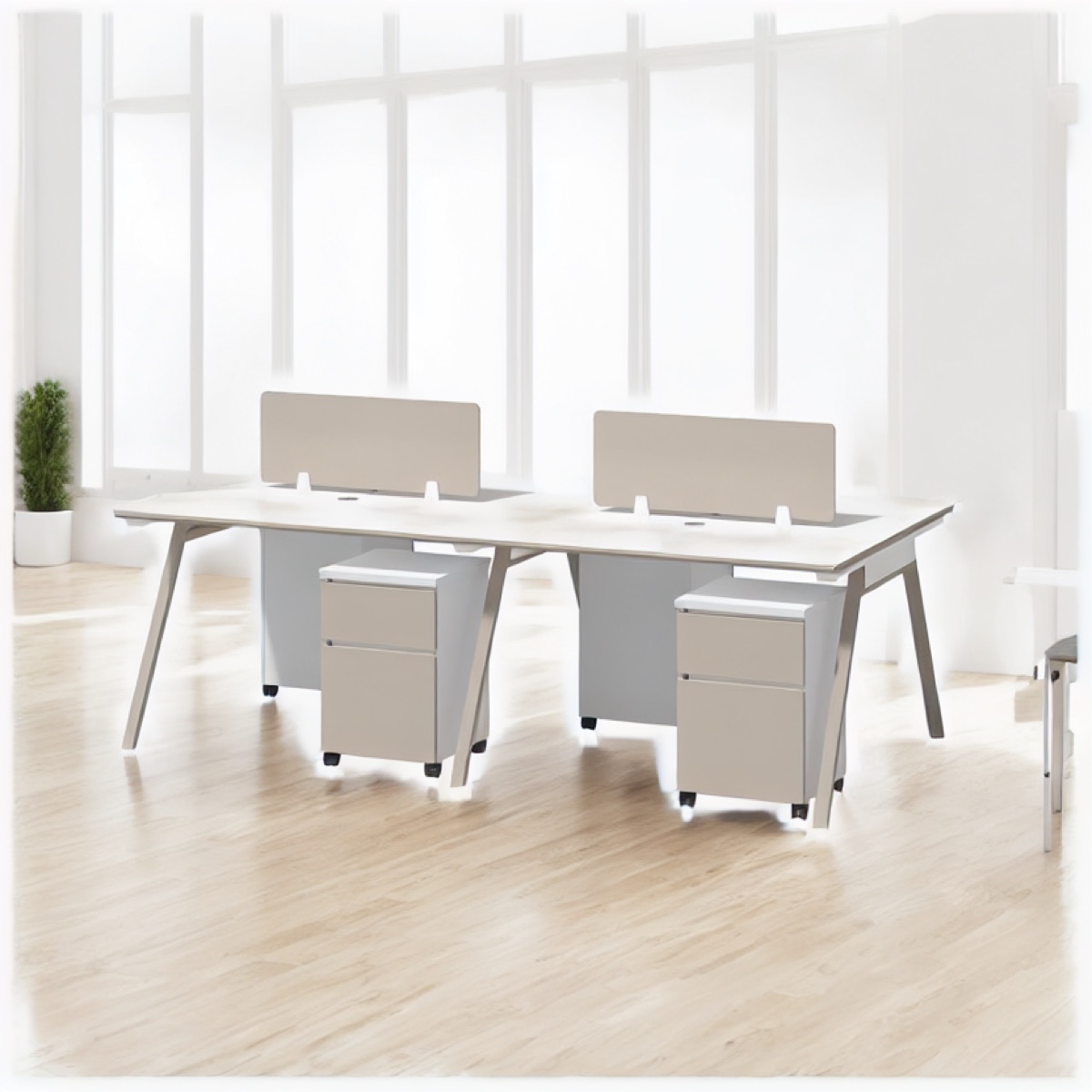Workstation Modular 1200–2400 mm — situasi kantor