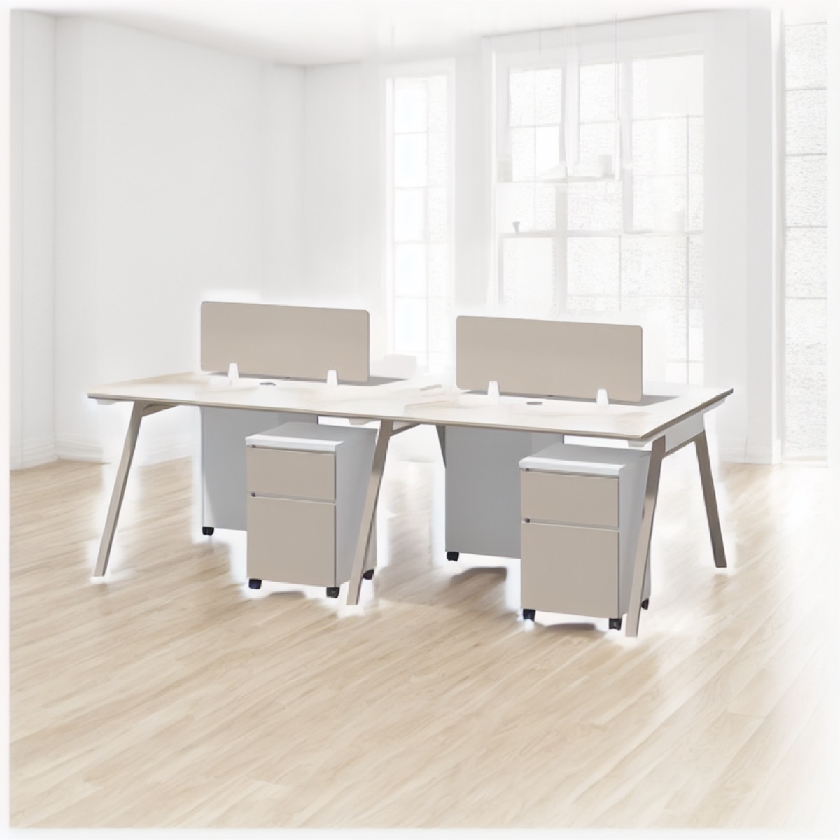 Workstation Modular 1200–2400 mm — situasi kantor