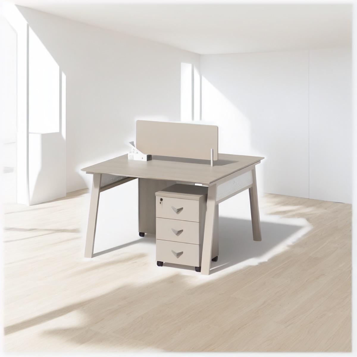 Workstation Kantor 4 Orang — situasi kantor