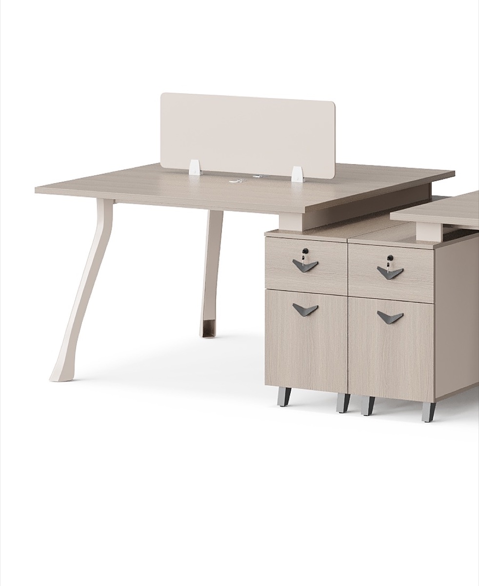 Workstation 2 Stasiun Pedestal 4 Laci + Rak — detail fitur 1