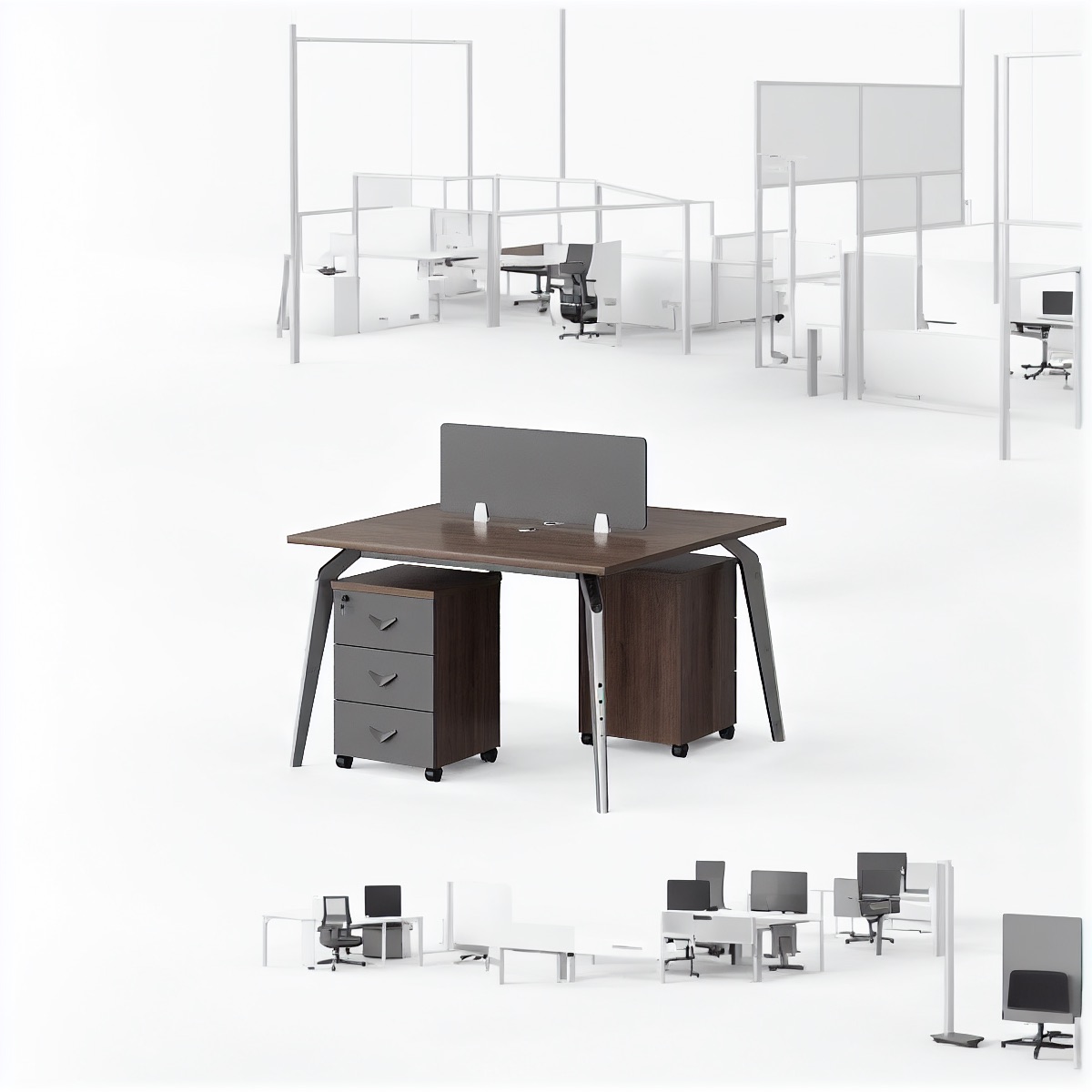 Meja Kerja Workstation — situasi kantor