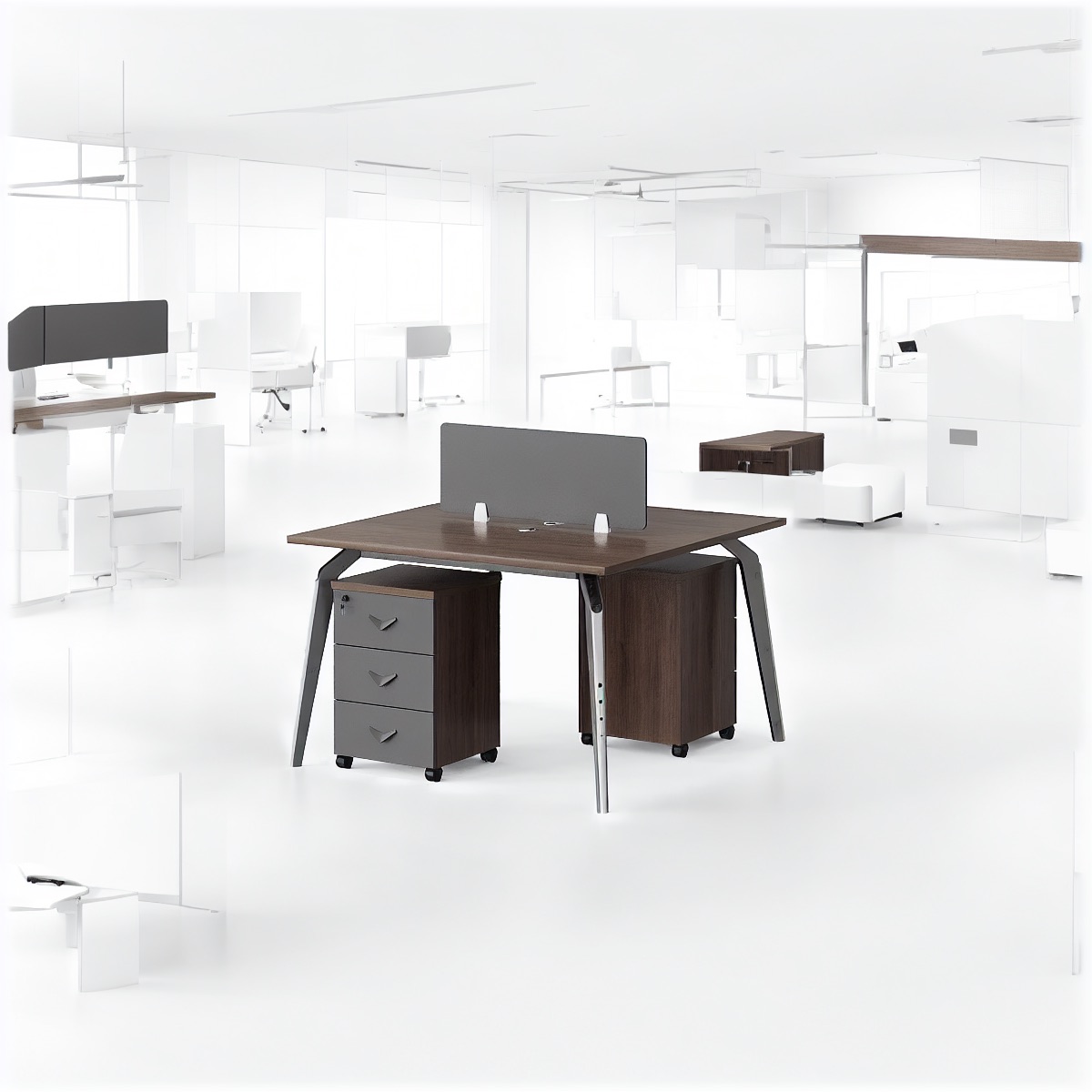 Meja Kerja Workstation — situasi kantor