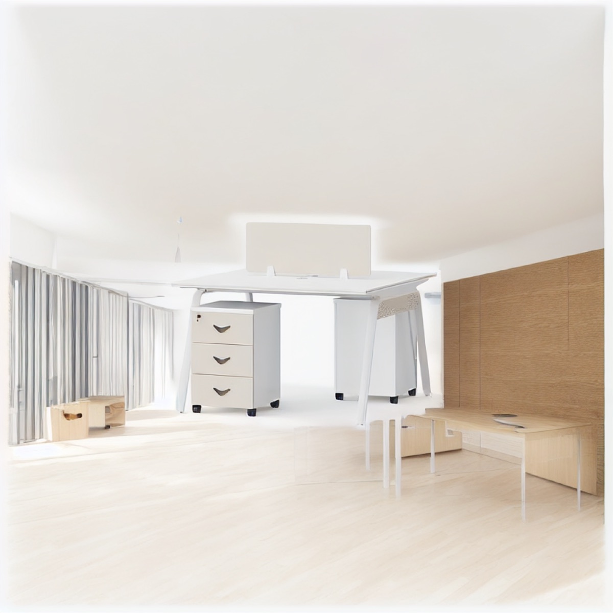 Meja Workstation — situasi kantor