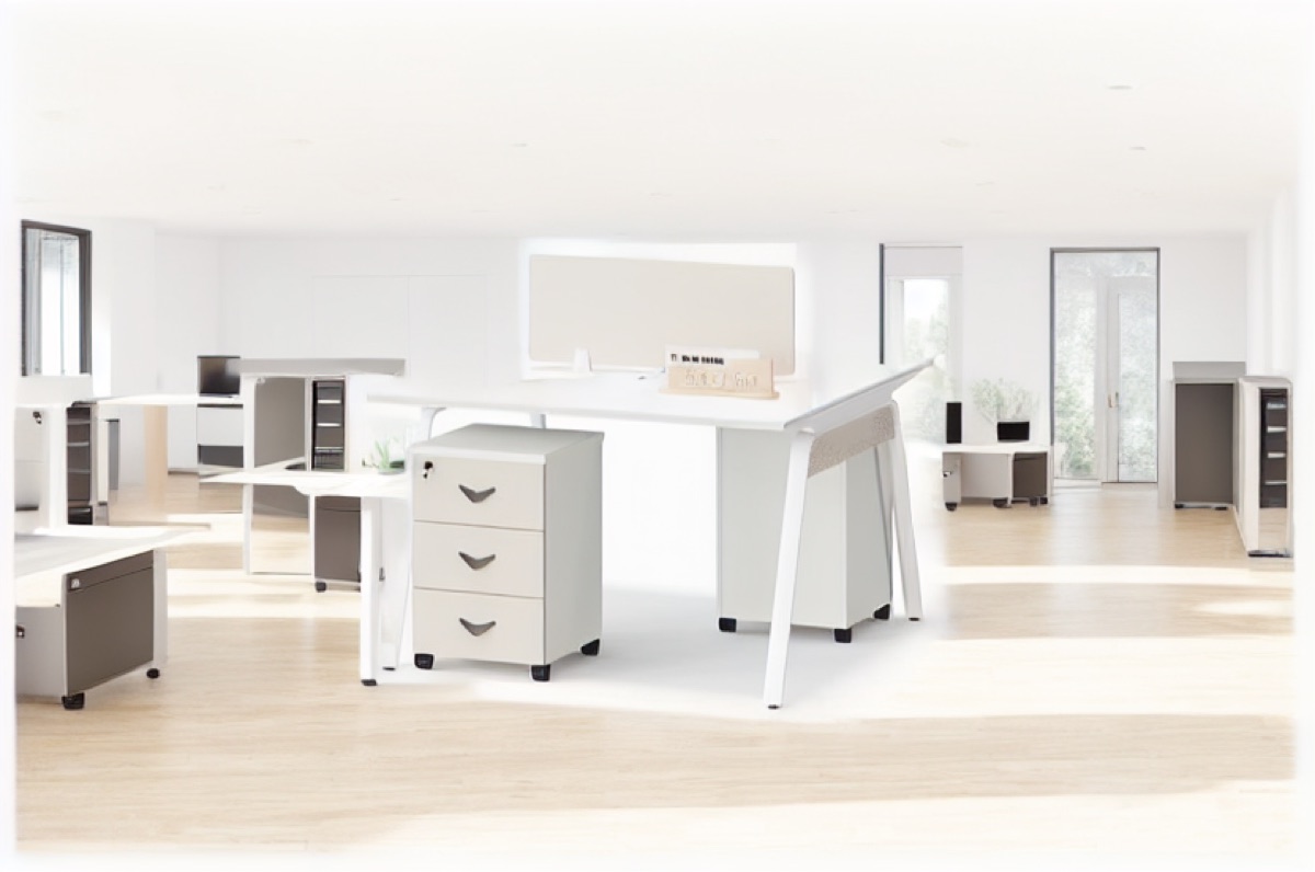 Workstation Kantor 2 Orang — situasi kantor