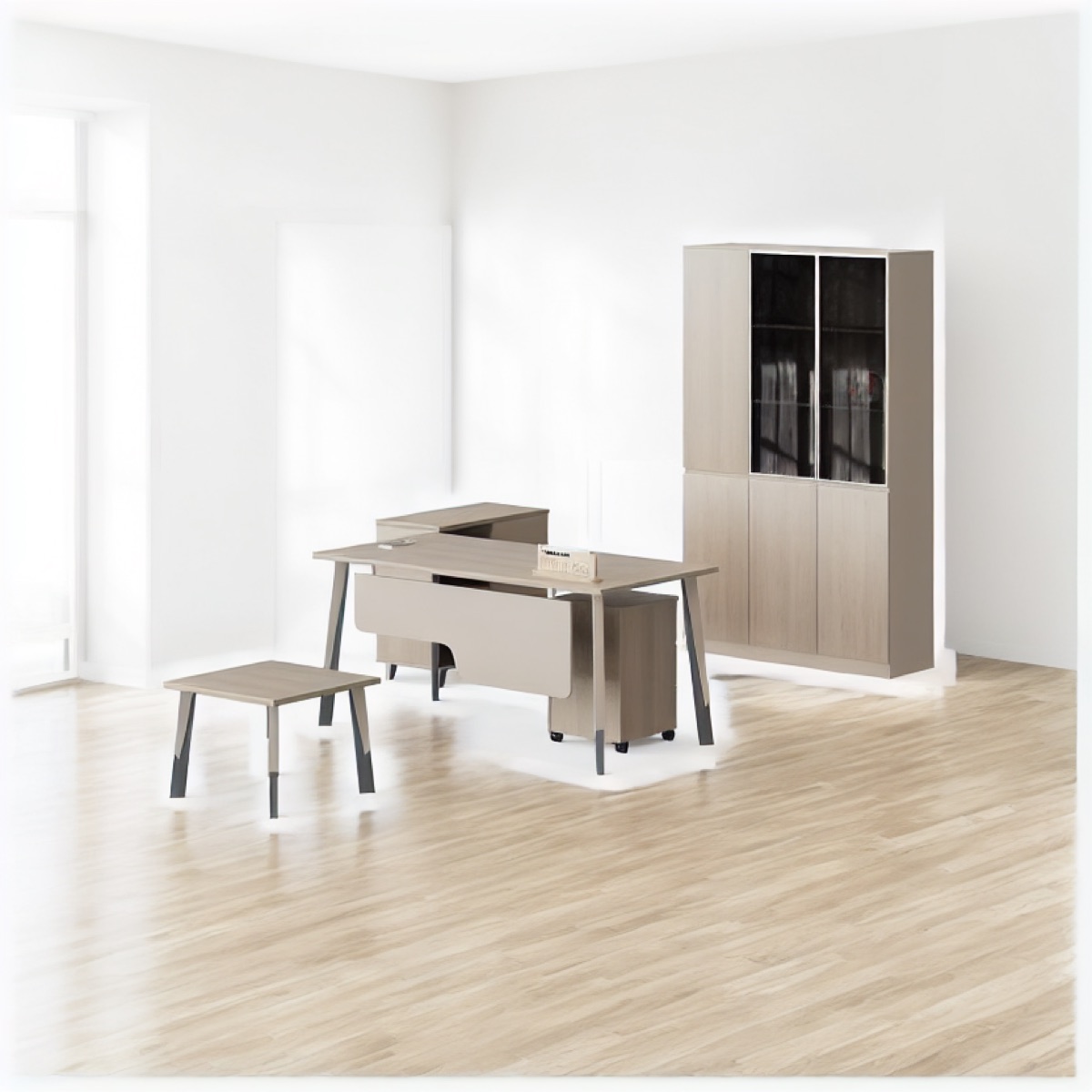 Meja Eksekutif Lurus Modern — situasi kantor