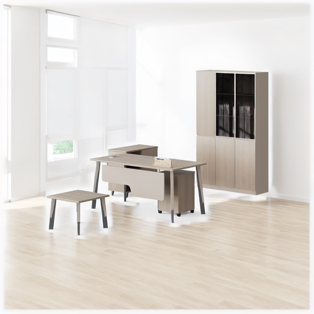 Meja Eksekutif Lurus Modern — situasi kantor