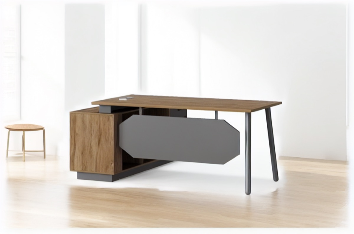 Executive Desk with Integrated Cabinet — office scene