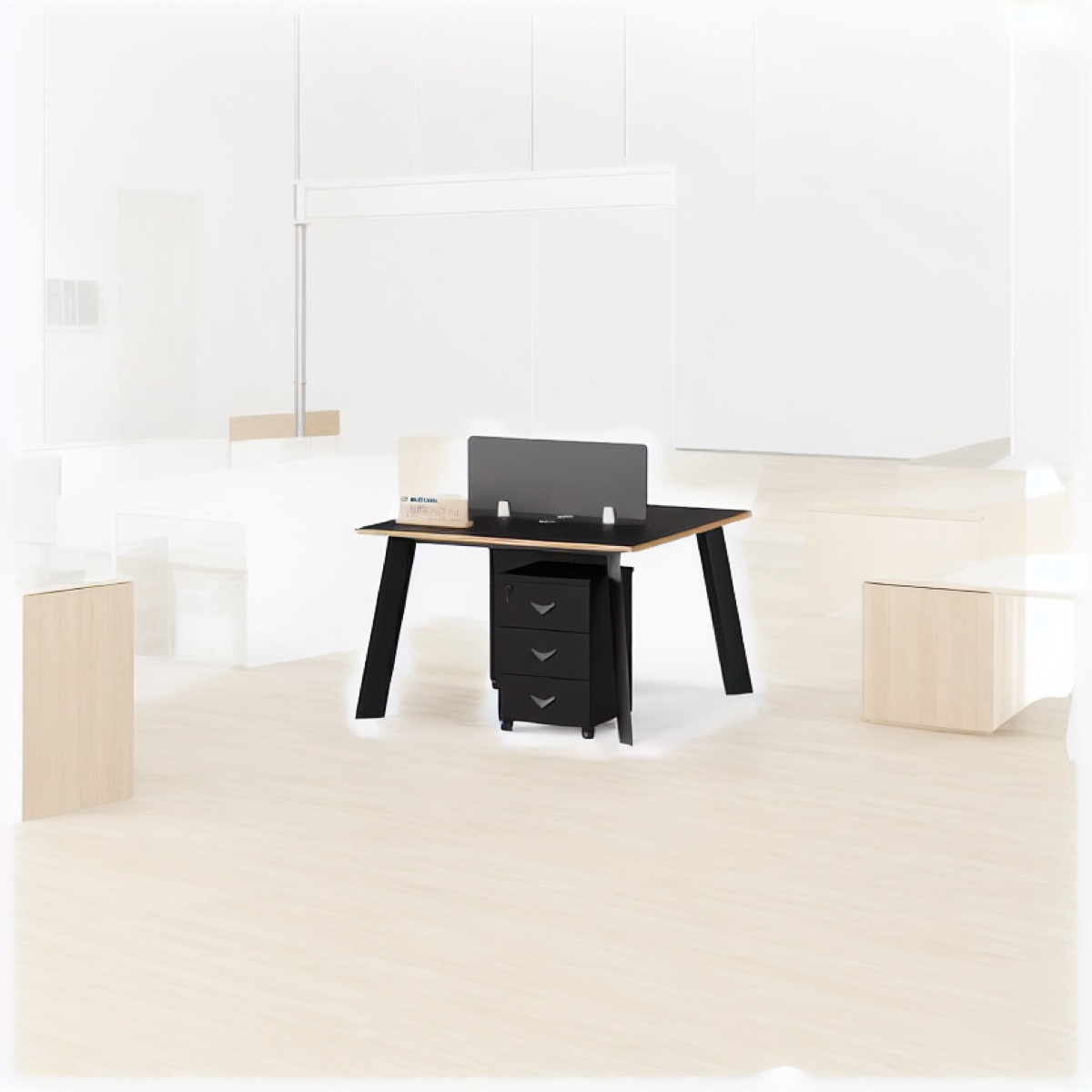 Workstation Kantor Modular 1200 — situasi kantor