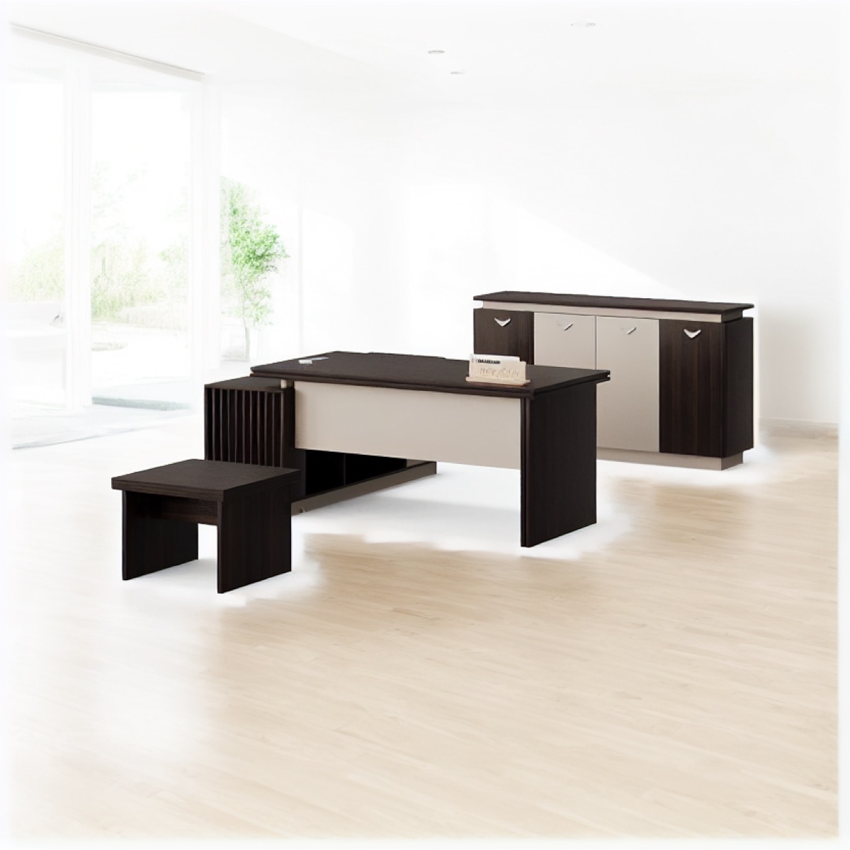 L-Shape Executive Desk — office scene