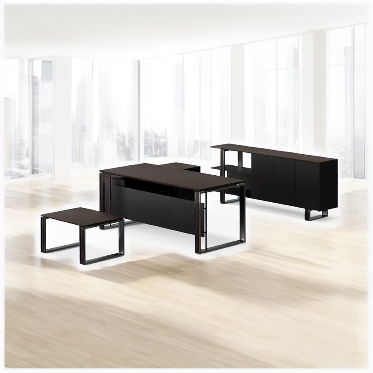 L-Shape Executive Desk — office scene