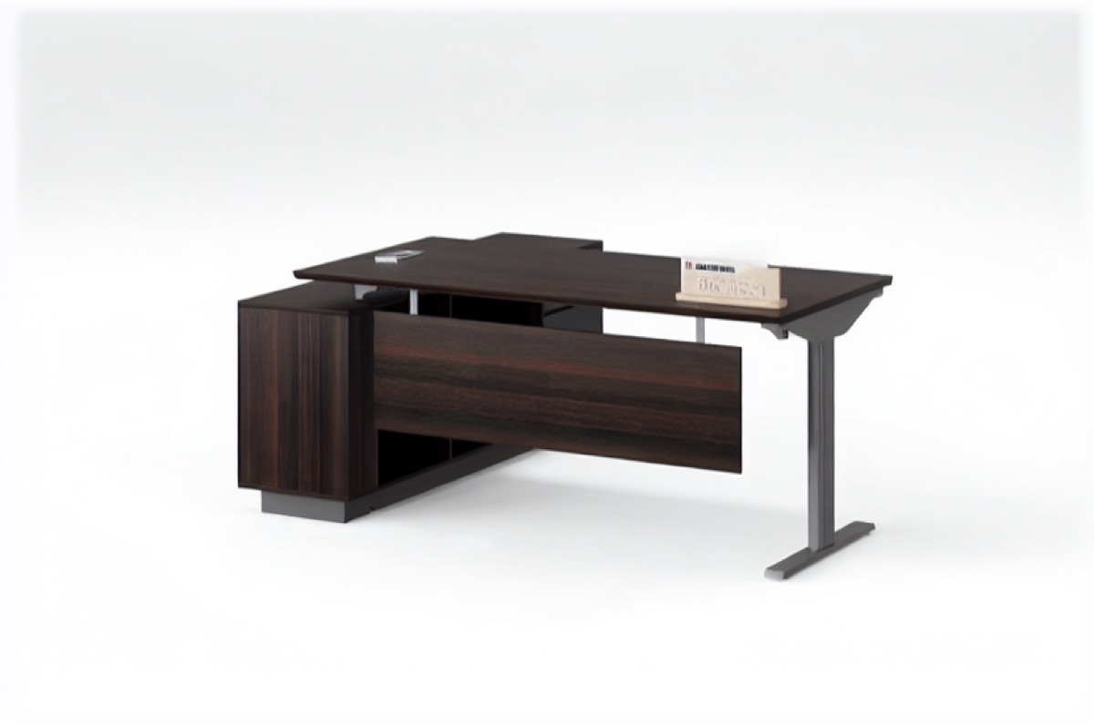 Meja Manager L-Shape Kantor — situasi kantor