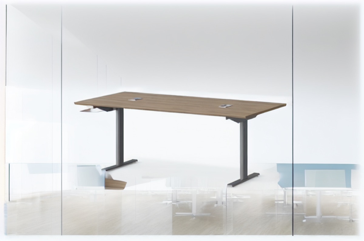 Oval Meeting Table — office scene