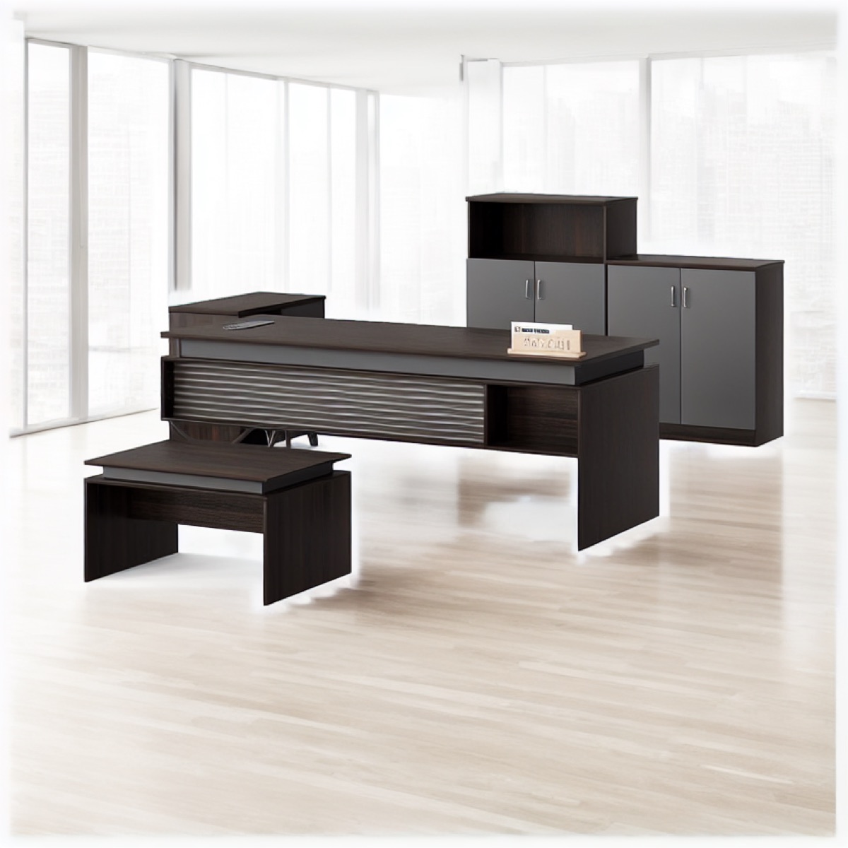 2-Meter Executive Desk — office scene