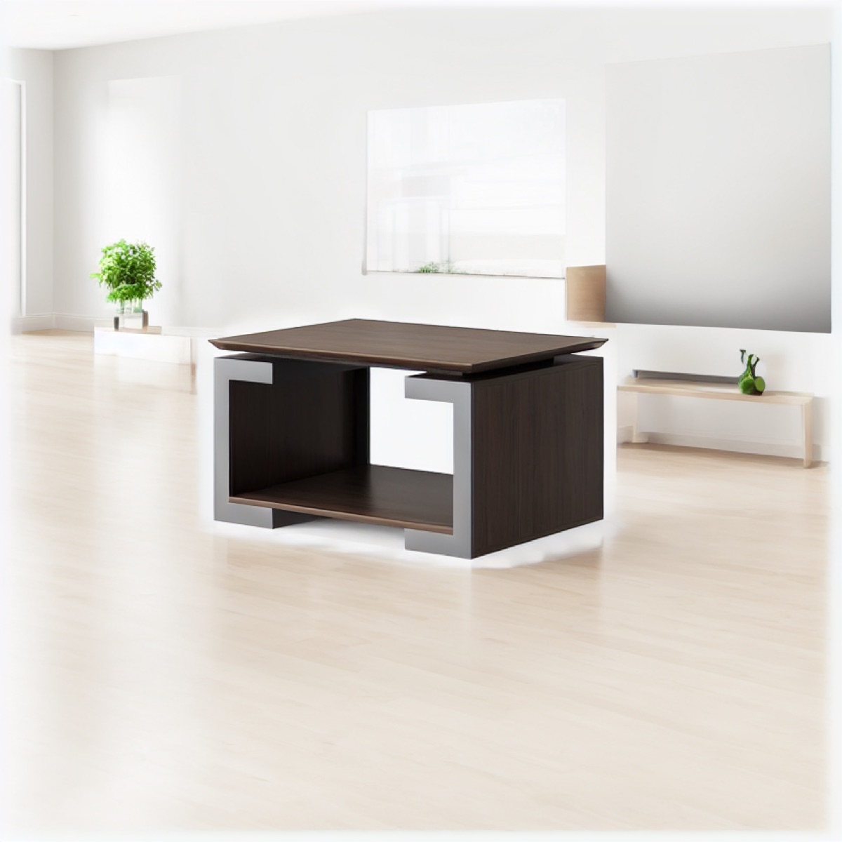 Coffee Table Hidden Storage Compartment — office scene