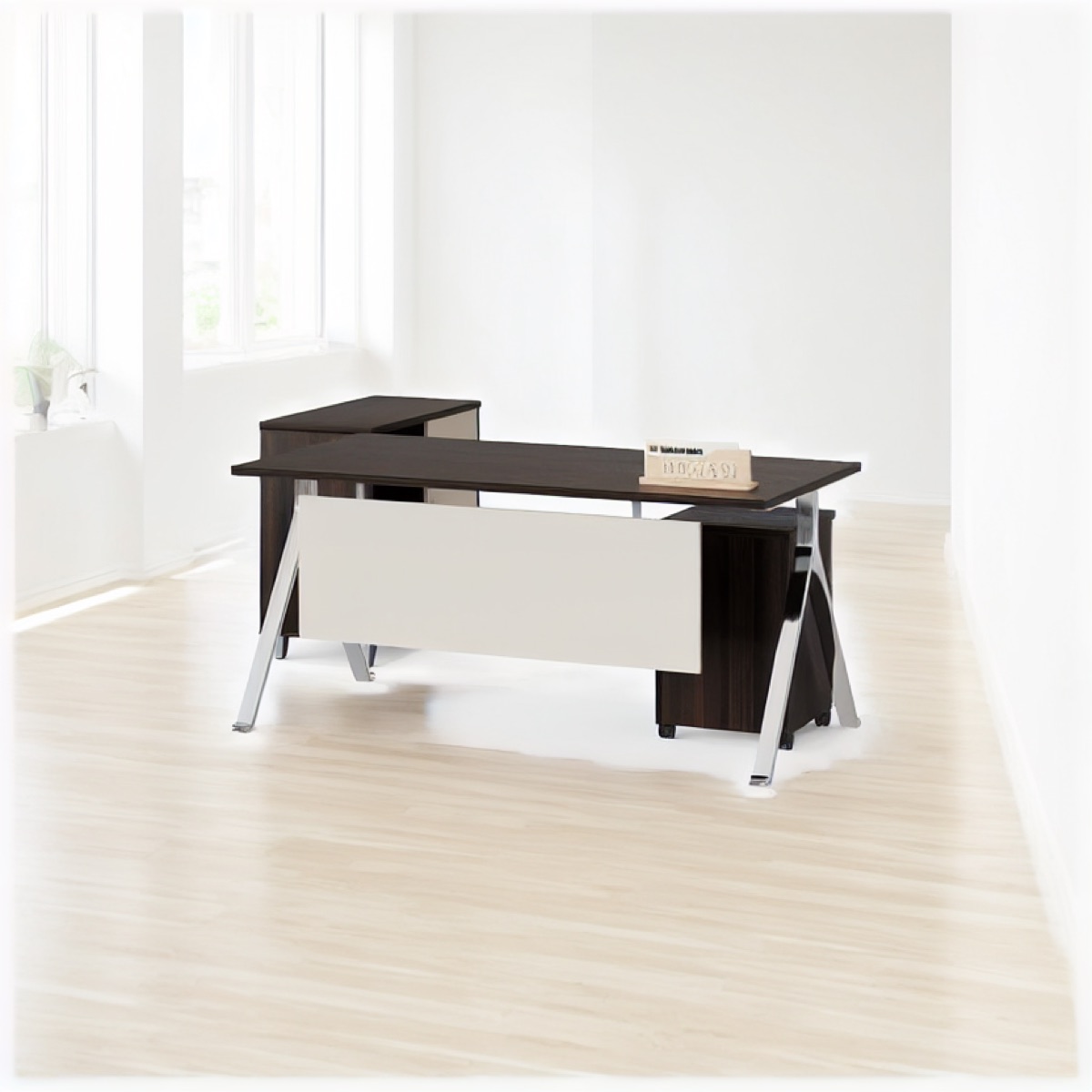 Meja Direktur + Kabinet Set — situasi kantor