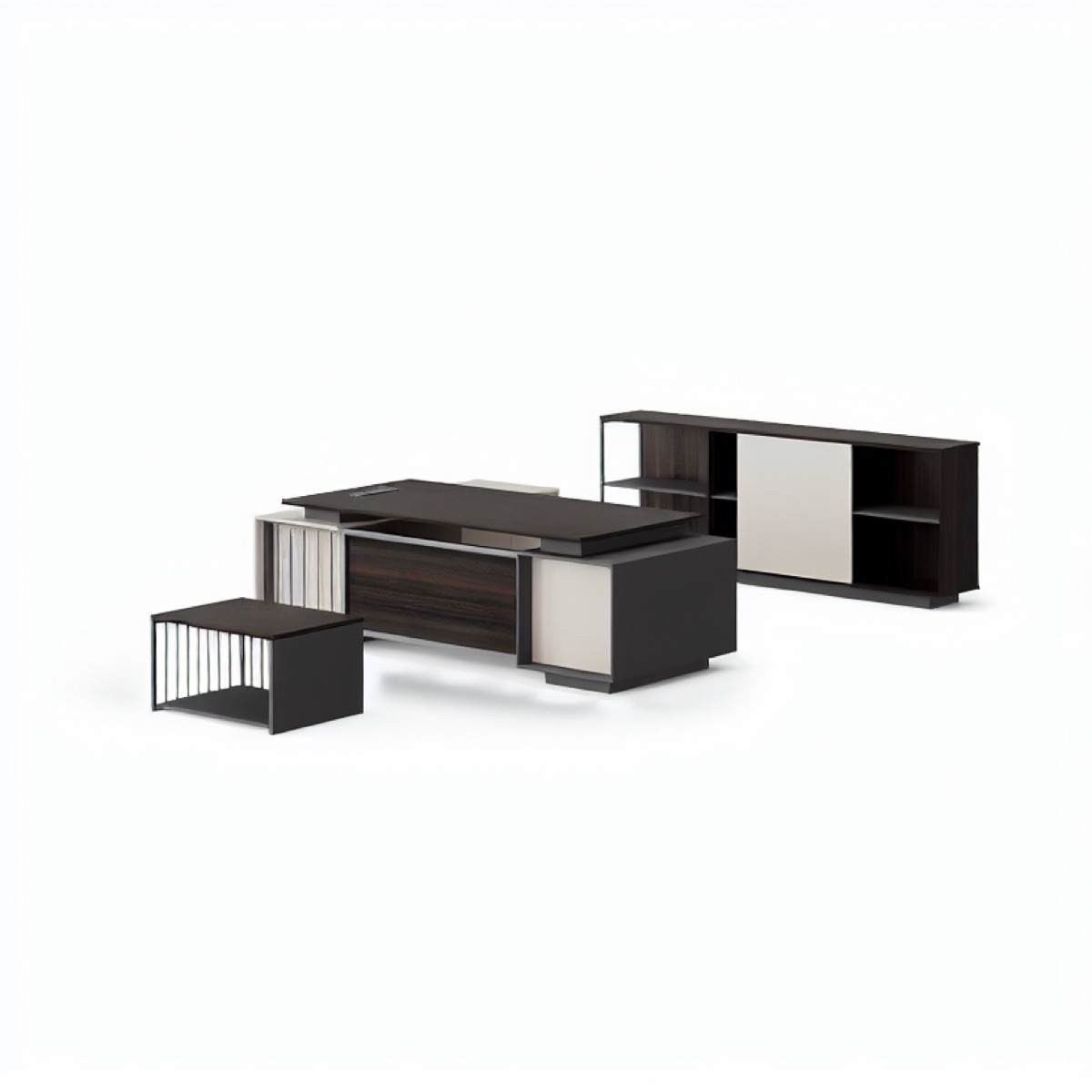 Set Meja Direktur + Kabinet 2400 — situasi kantor