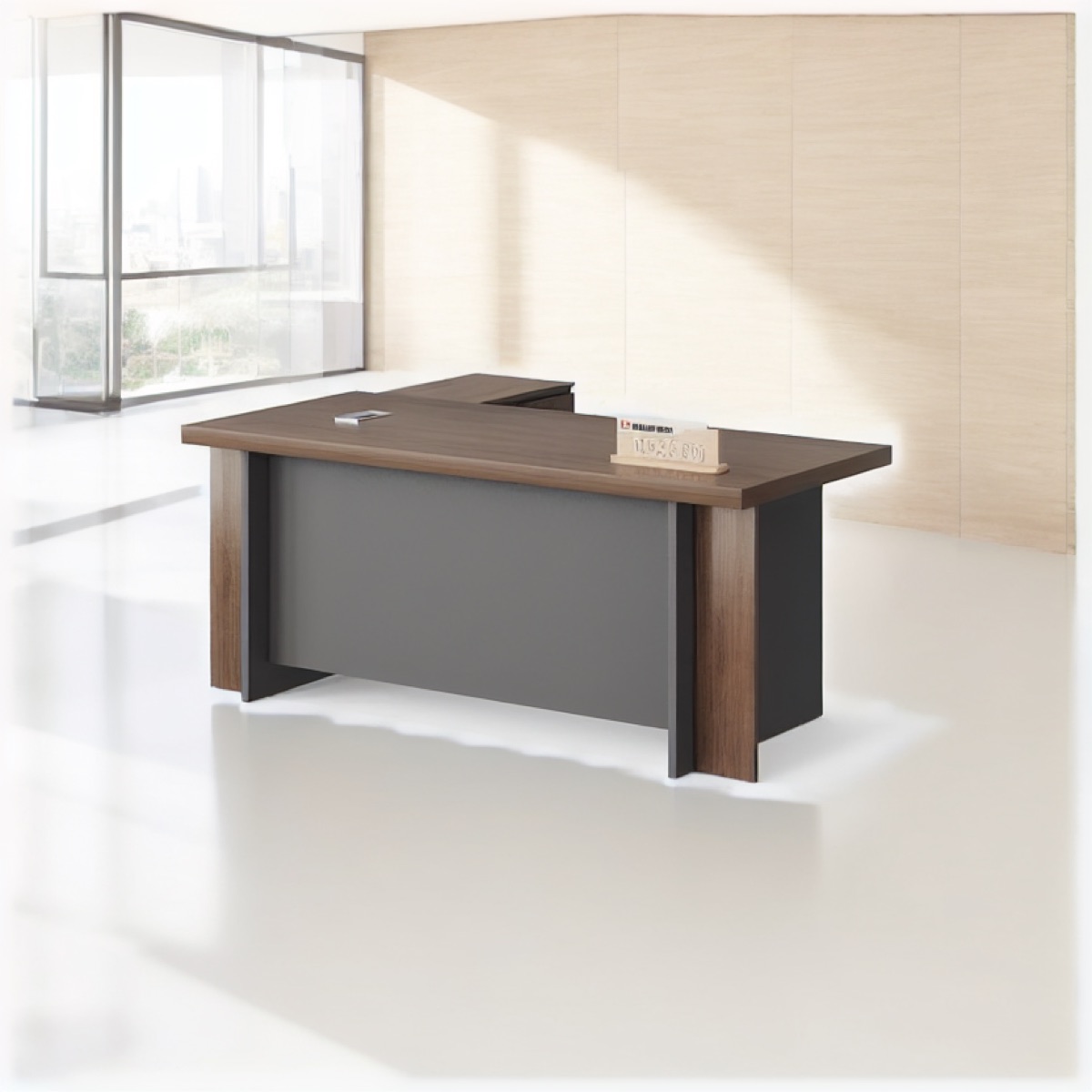 Modern Director L-Desk — office scene
