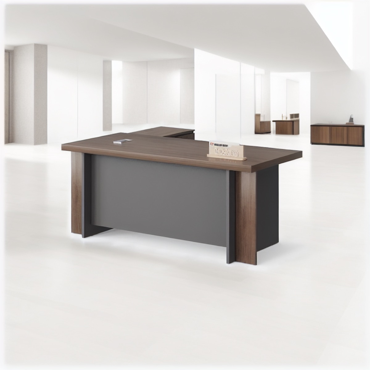Modern Director L-Desk — office scene