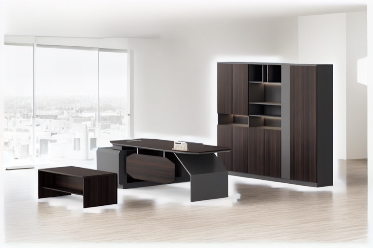 L-Shape Executive Desk — office scene