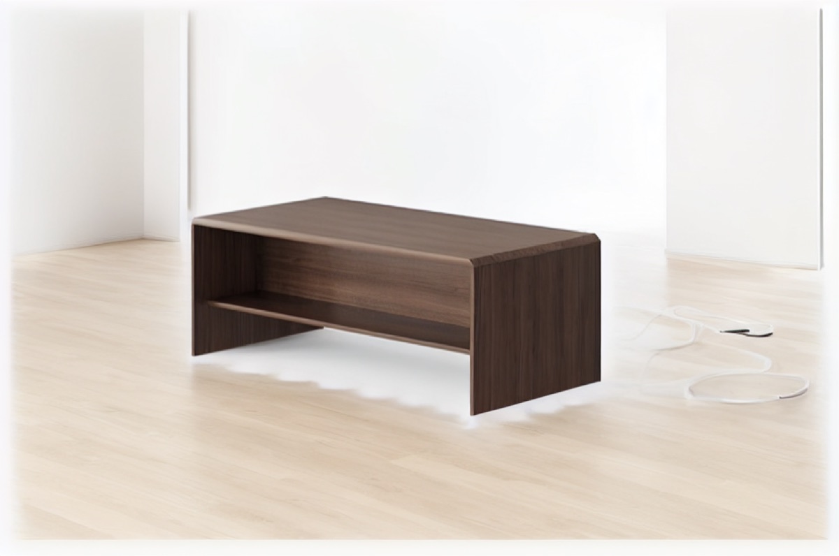 Office Coffee Table with Lower Shelf — office scene