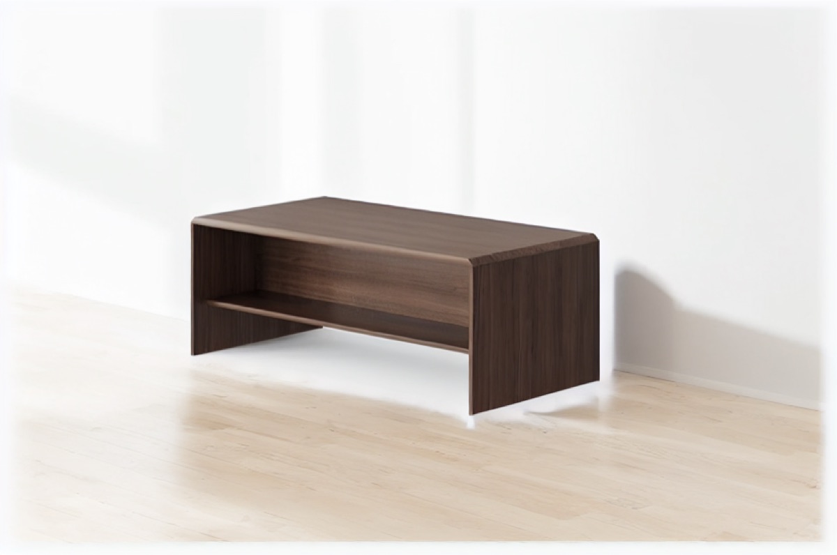 Office Coffee Table with Lower Shelf — office scene