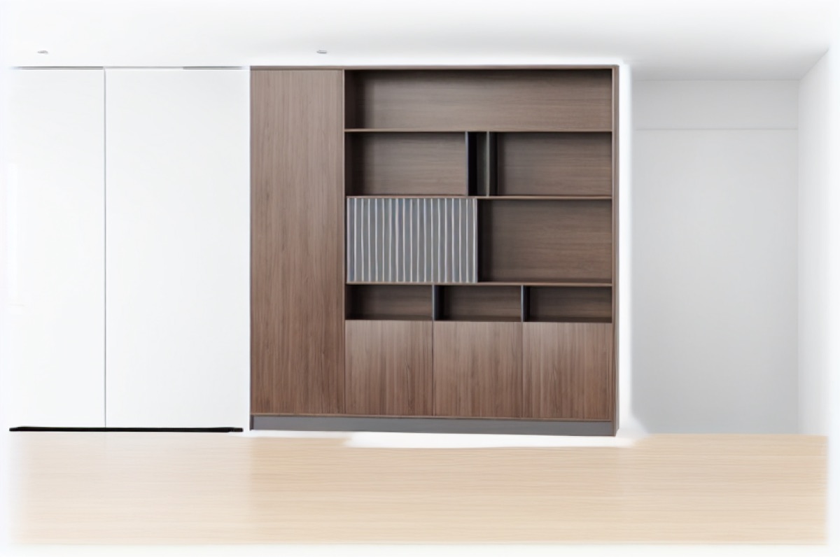 Office Bookcase Open Compartments — office scene