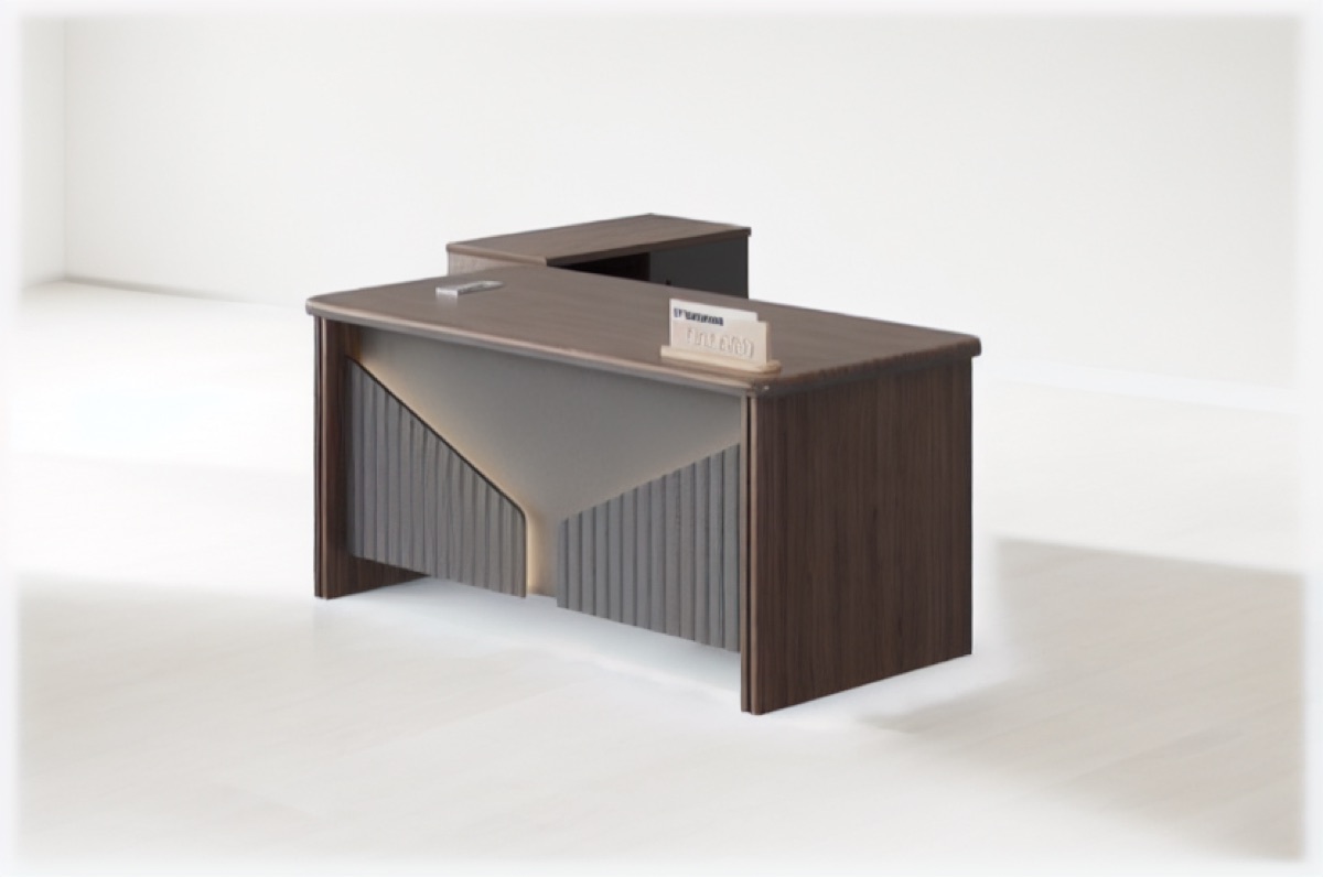 Premium L-Shape Director Desk — office scene