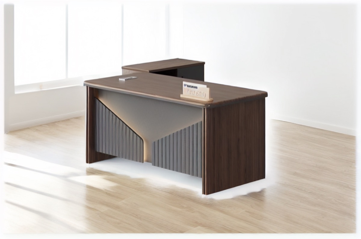Premium L-Shape Director Desk — office scene