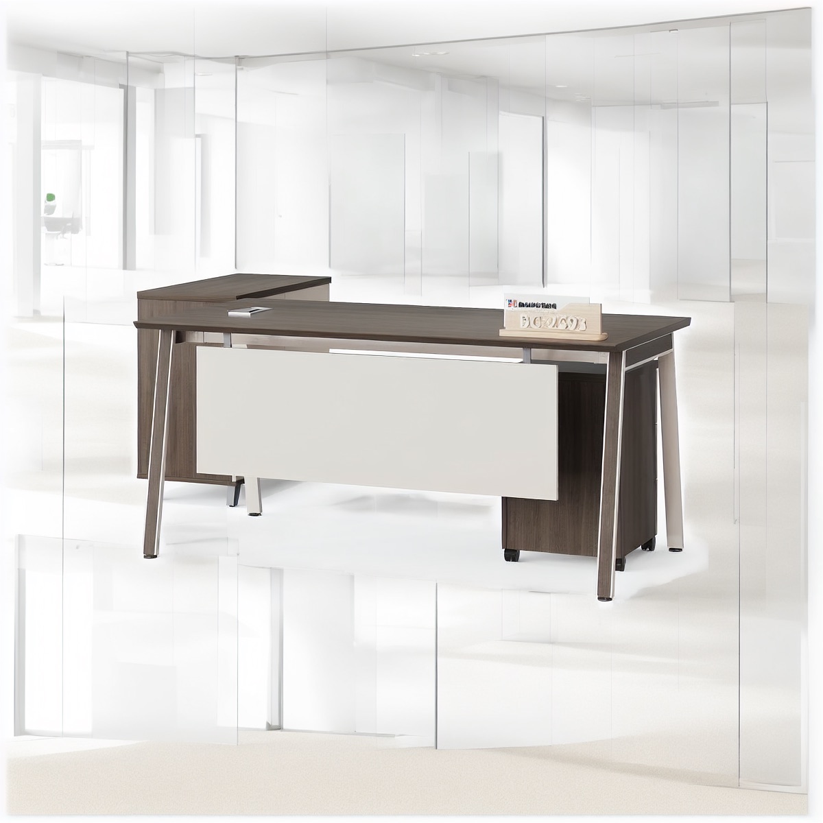 Meja Manajer 1.4m/1.6m — situasi kantor