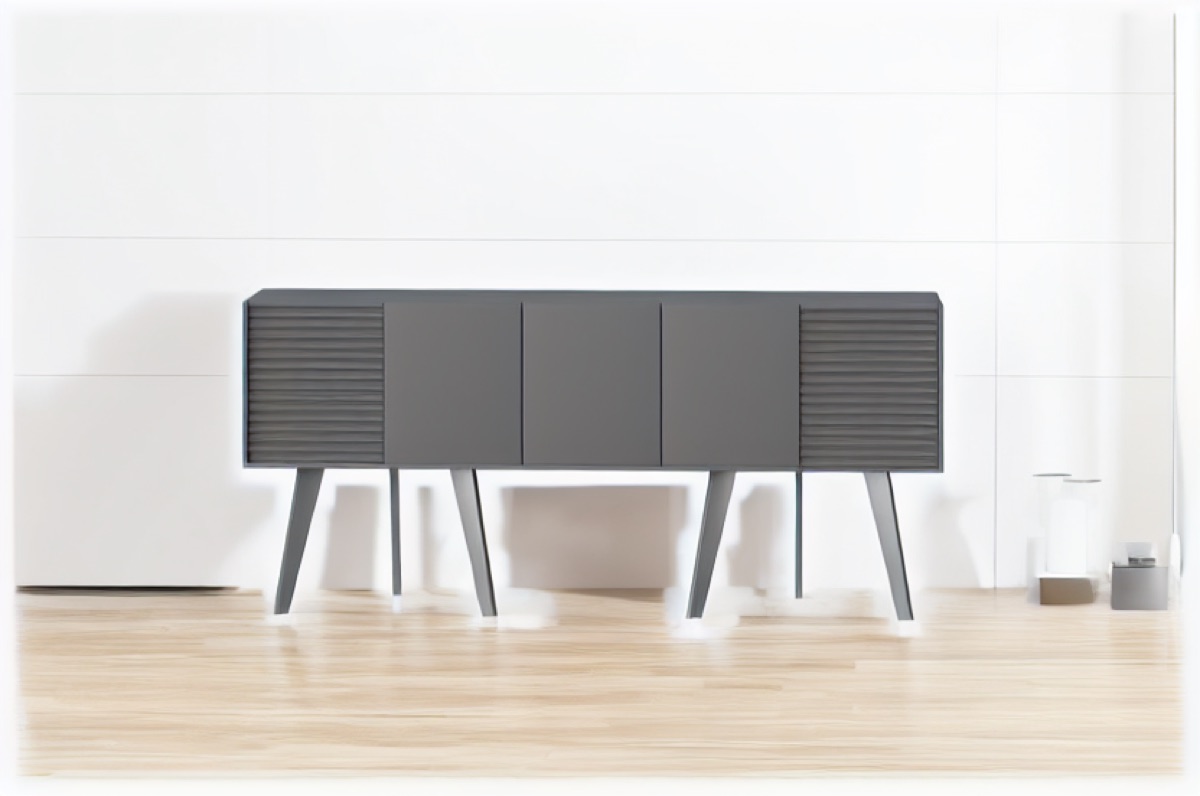 Kabinet Kantor Panel Slat + Kaki Tapered — situasi kantor