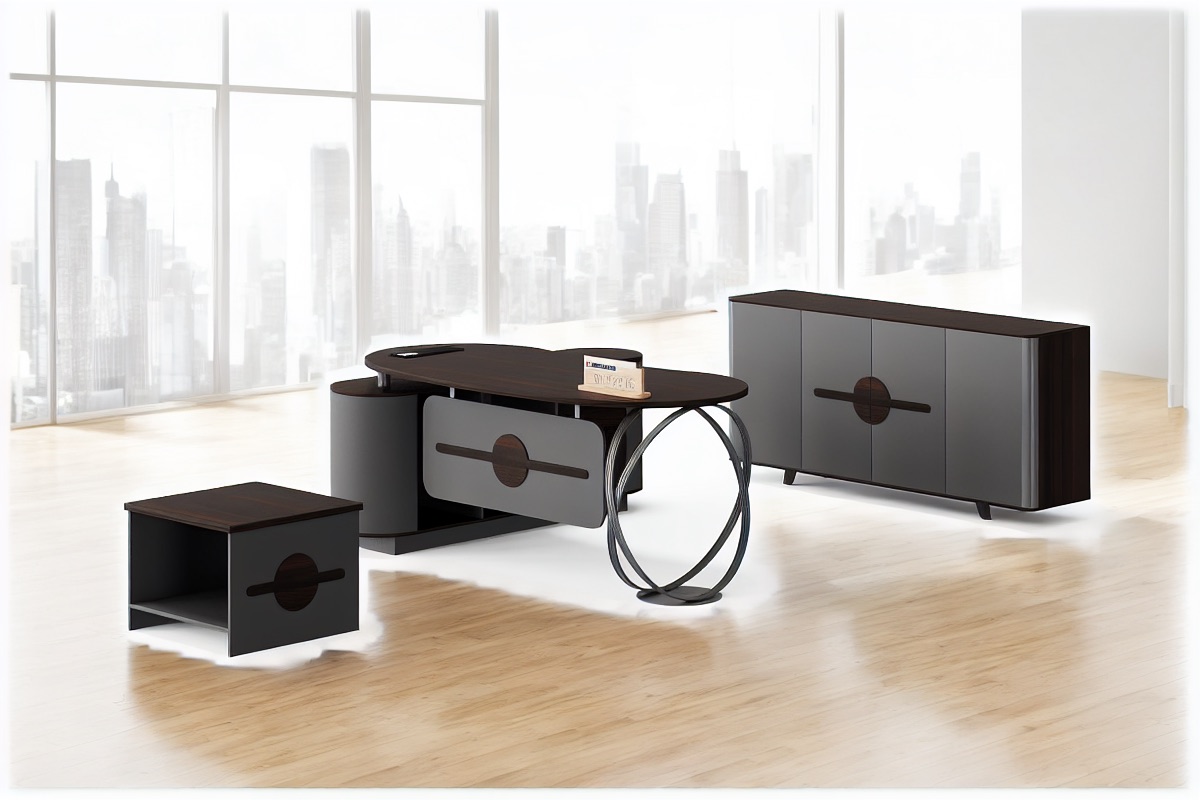 L-Shape Executive Desk — office scene