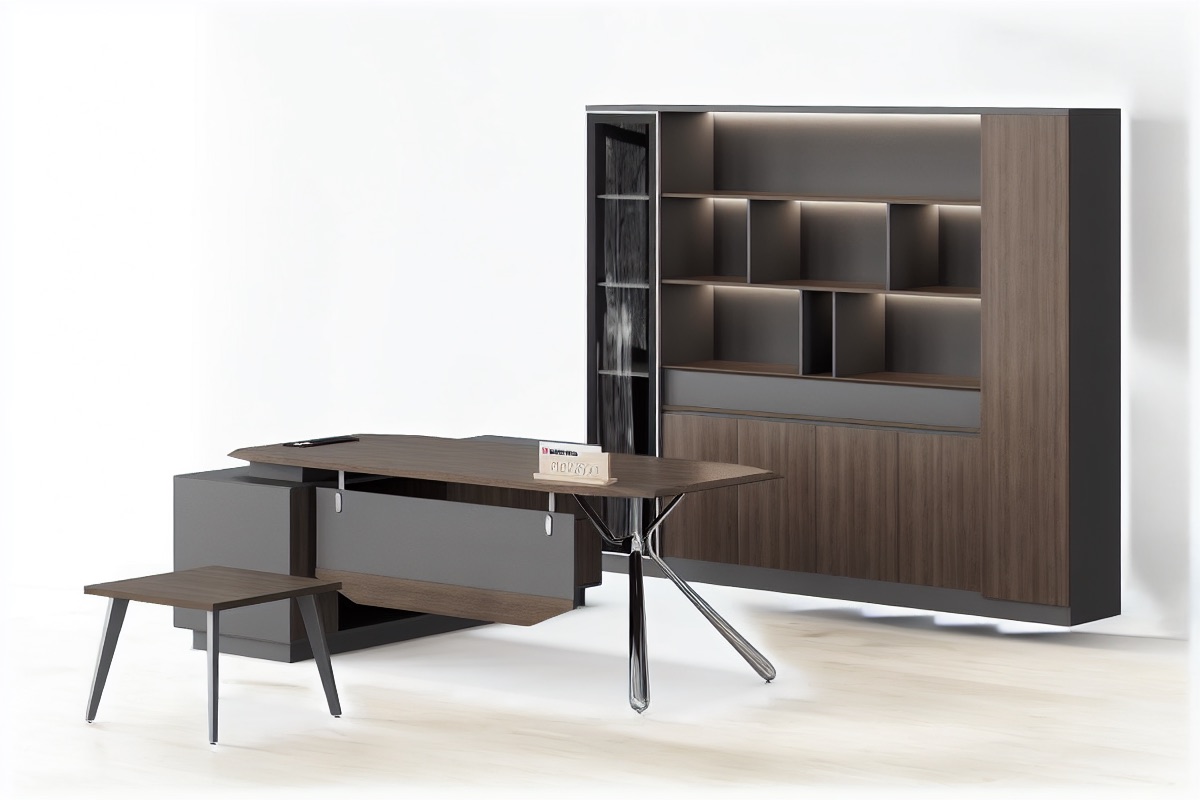 Executive L-Desk Set — office scene