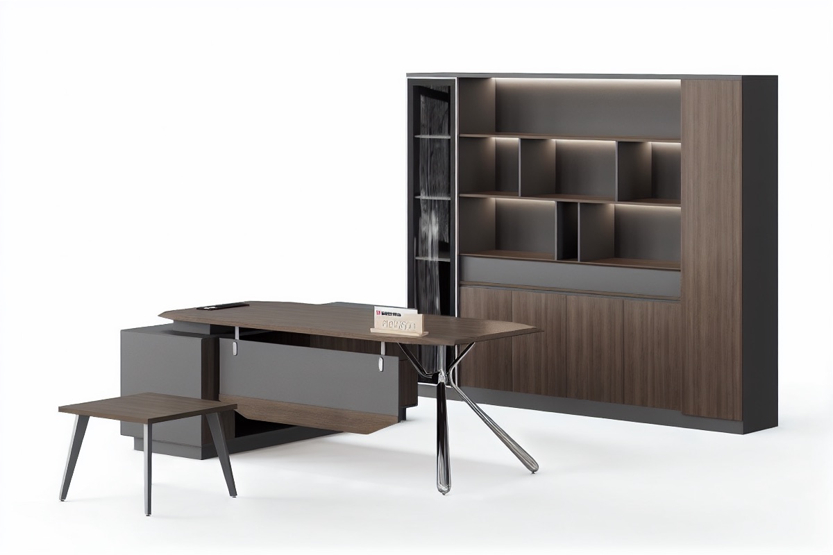 Executive L-Desk Set — office scene