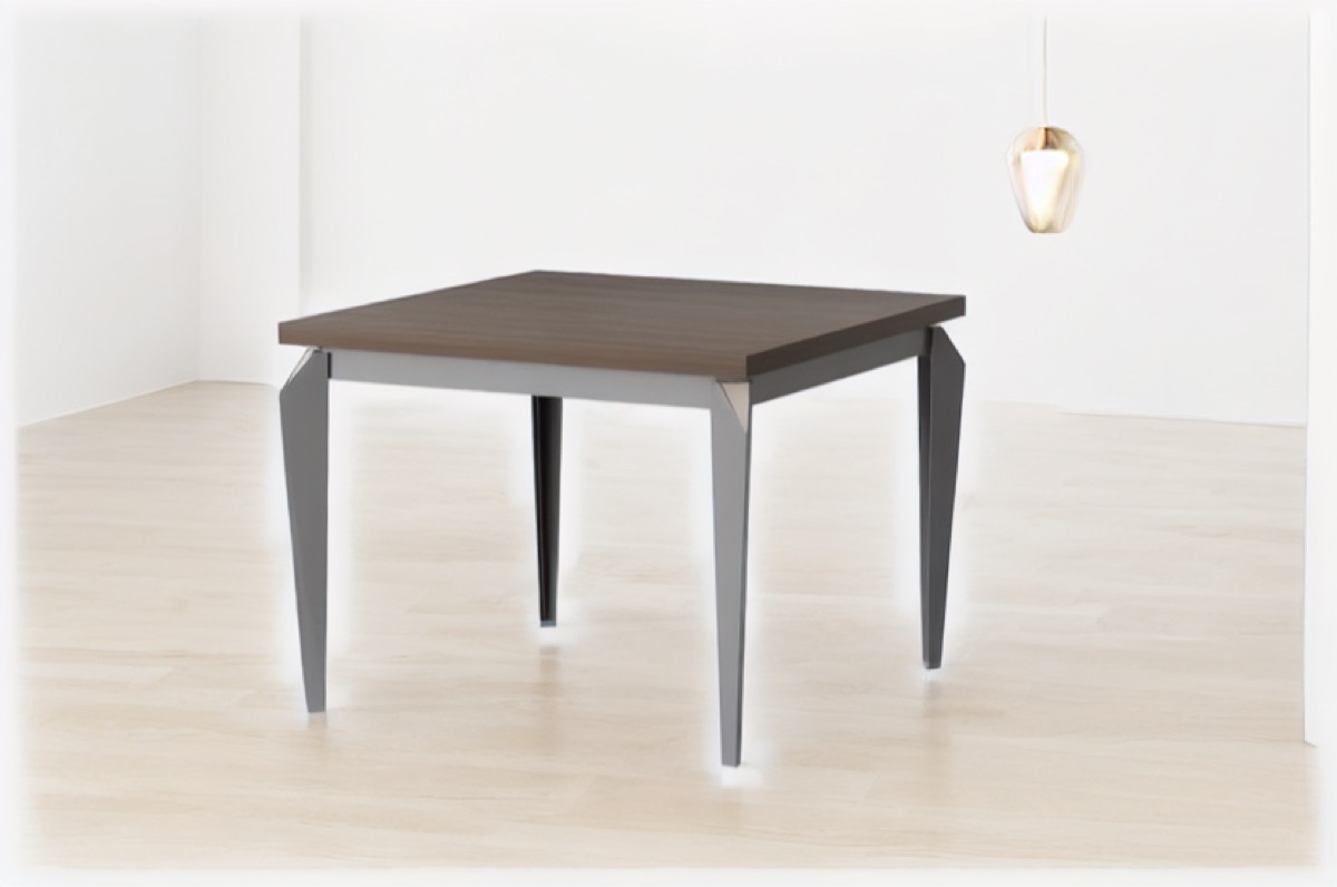 Square Discussion Table G28 Geometric Legs — office scene