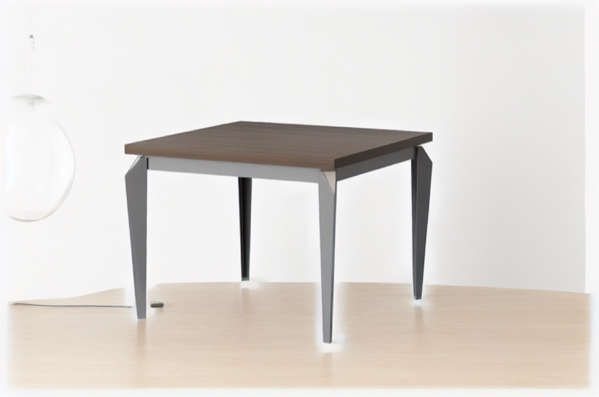 Square Discussion Table G28 Geometric Legs — office scene