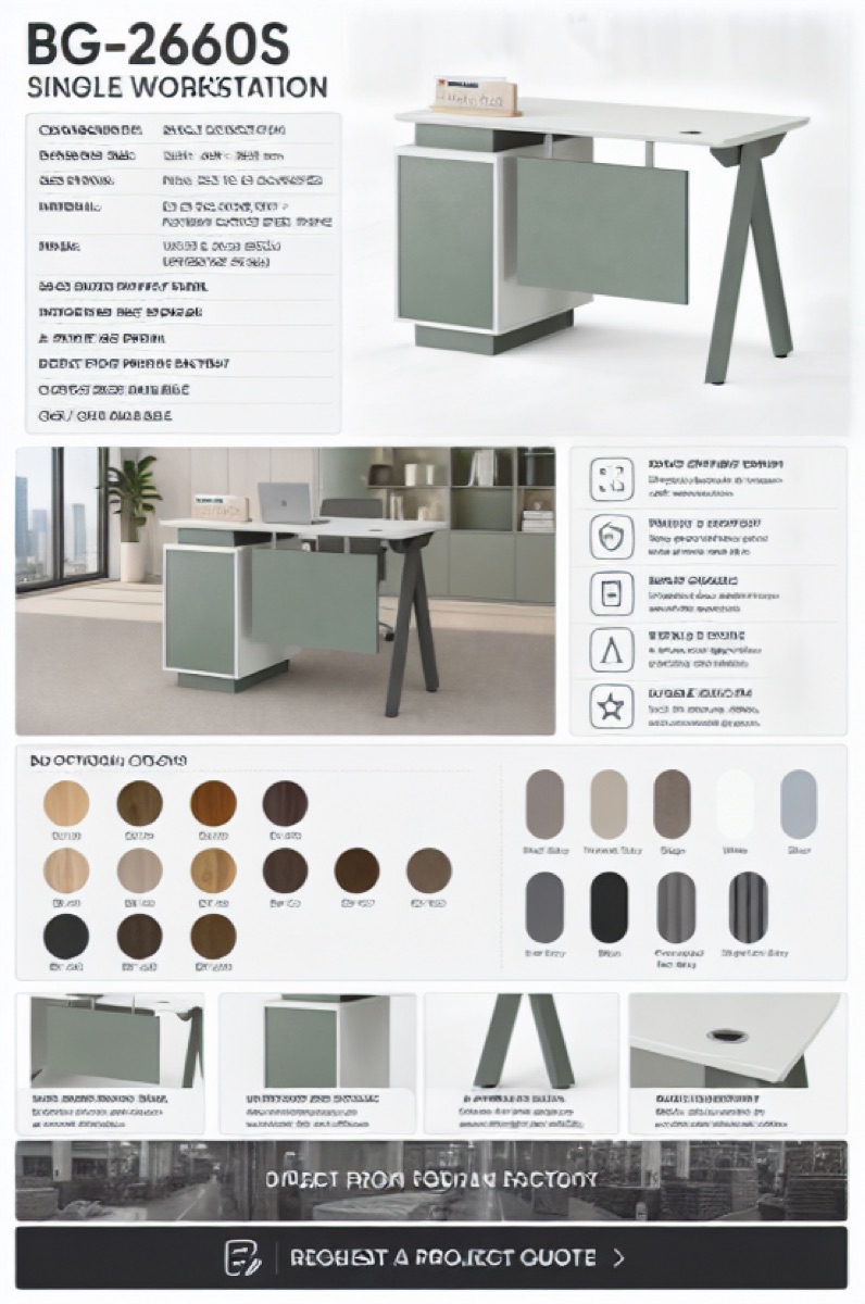 Meja Staf — situasi kantor