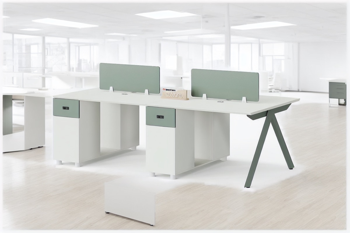 4-Person Workstation — office scene