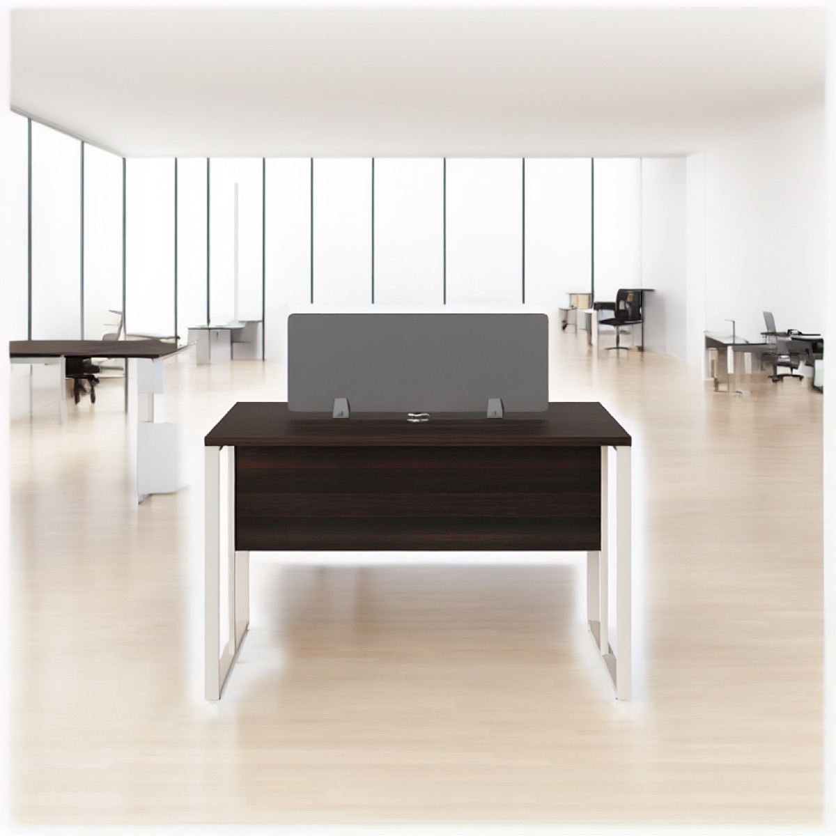 Staff Bench Desk — office scene