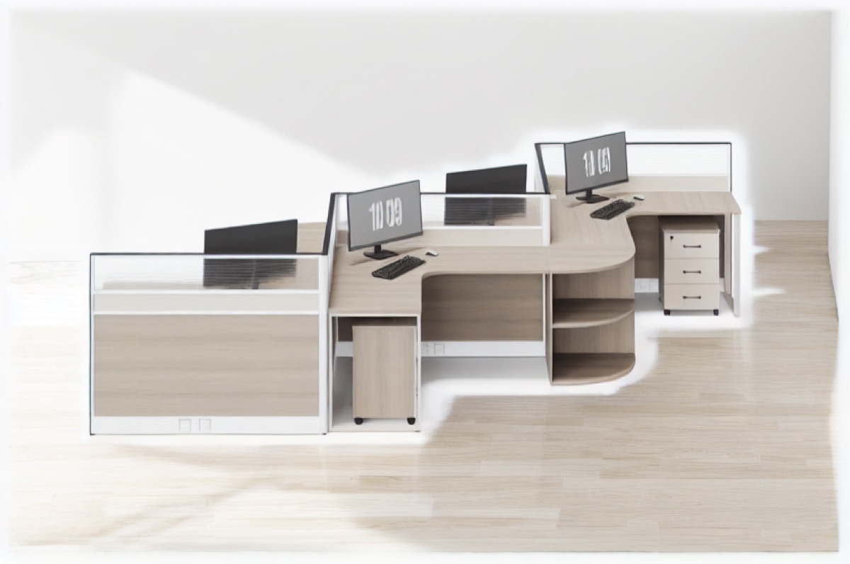 Modular Staff Desk Bench — office scene