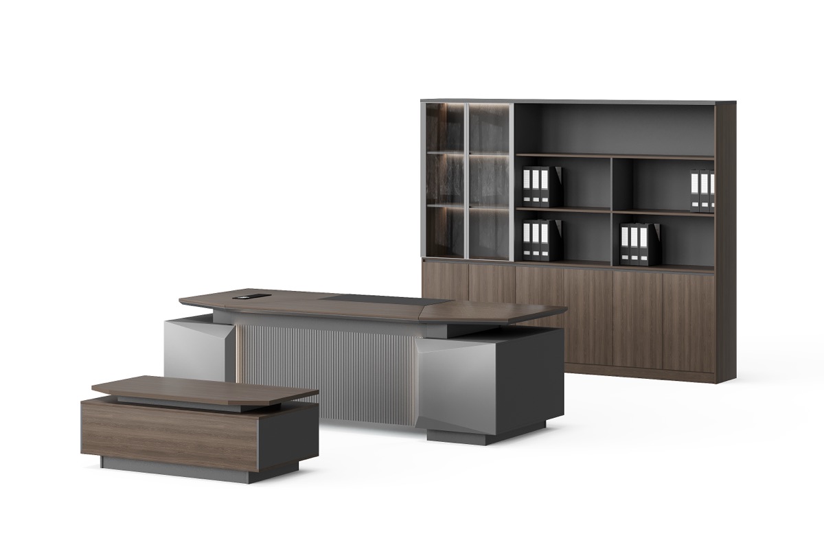 Executive Desk + Storage — BG-2619LA-G28