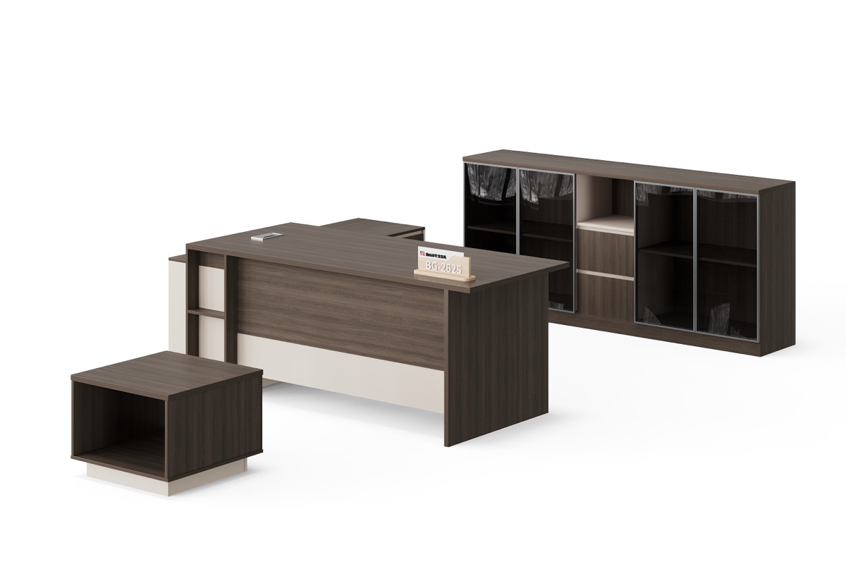 Executive Desk + Cabinet Set — BG-2625LA-G28