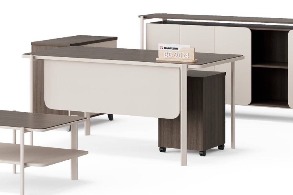 Meja Manajer dengan Side Cabinet — detail fitur 1
